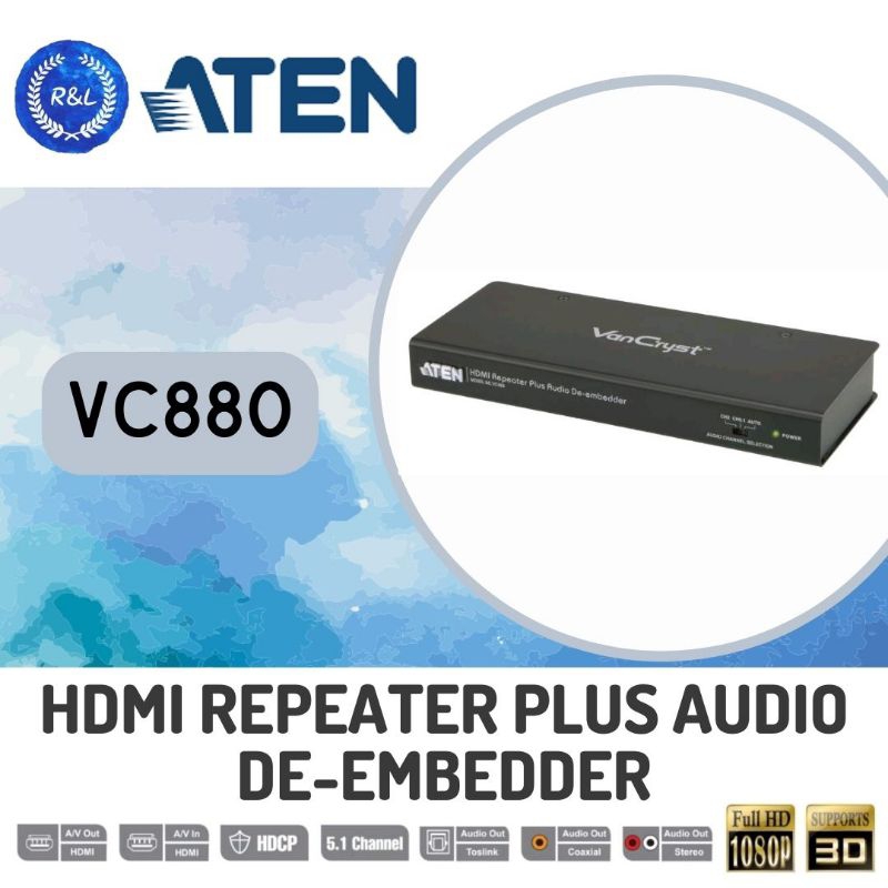 Aten VC880 HDMI Repeater Plus Audio Deembedder / VC882 True 4K HDMI