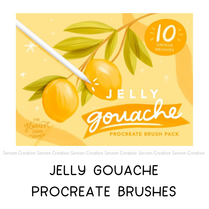P345 Jelly Gouache Brush Pack for Procreate Shopee Malaysia