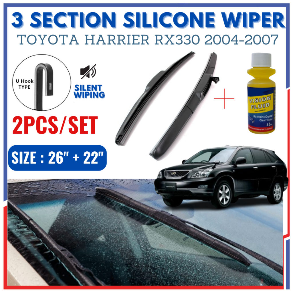 Toyota Harrier Rx330 ( 2004-2007 ) High Grade Three Section Silicon ...