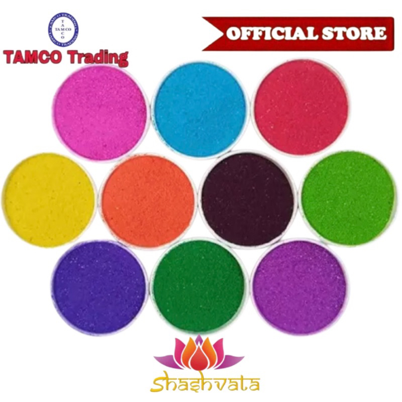 Shashvata Marble Rangoli Powder (100g) (Sand Texture colour) | Shopee ...