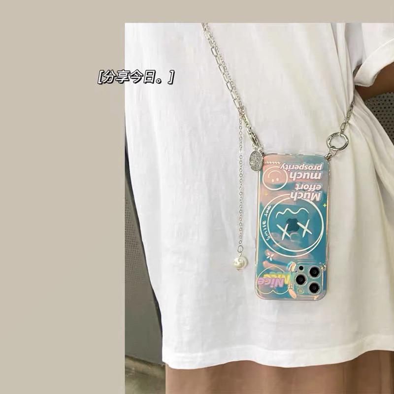 Iphone 11 nice casing + pearl chain | Shopee Malaysia