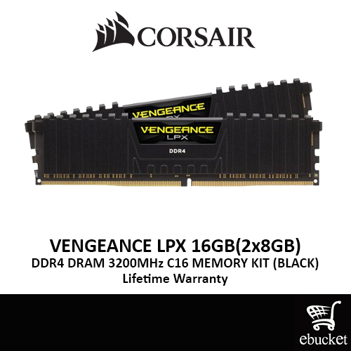 VENGEANCE LPX 16GB (2 x 8GB) DDR4 DRAM 3200MHz C16 Memory Kit