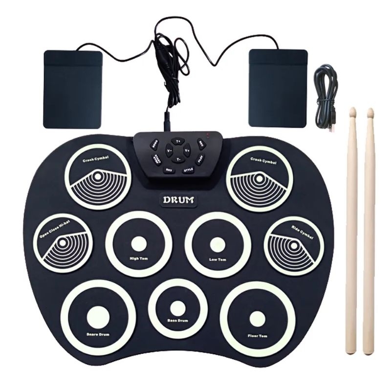 Electronic Drum set usb rollup silicon drums pad digital foldable