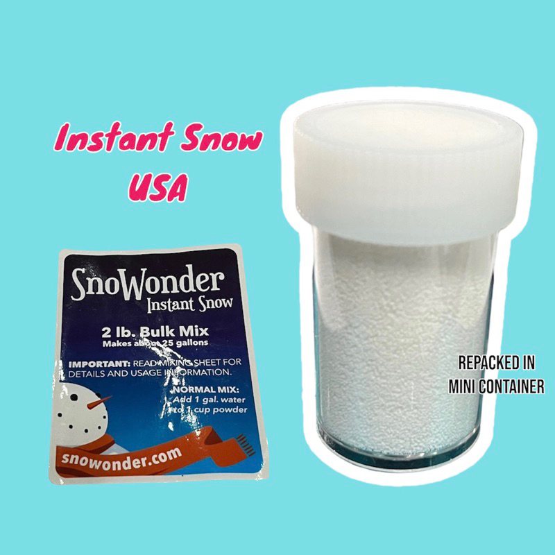 SnoWonder Neige Artificielle Instantanée - 1 Gallon (3.8L) - Polymère Non Toxique - Pour Décorations De Noël Et Jeux