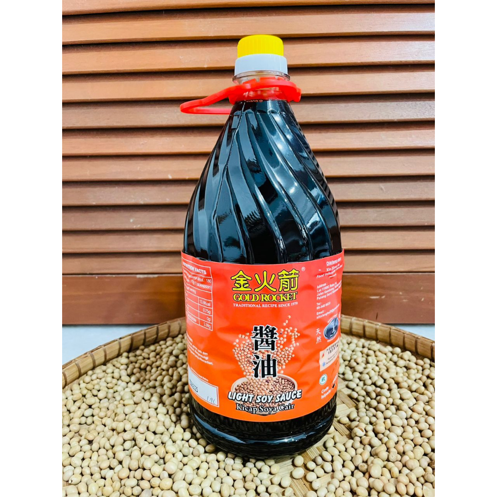 Golden Rocket Light Soy Sauce 1year 1.9L Kicap 金火箭酱油 1年 生抽 Shopee