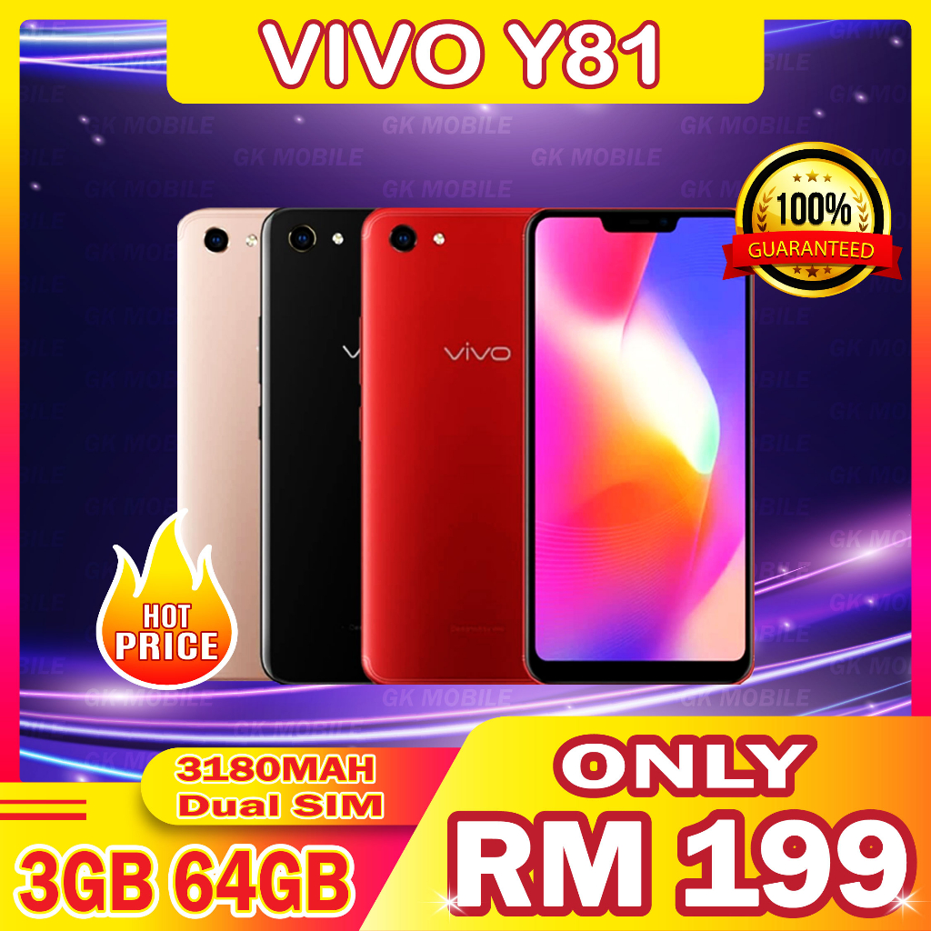 VIVO Y81 4Ram 64Rom SUPPORT GAME PUBG SEMUA MURAH MURAH!! | Shopee Malaysia