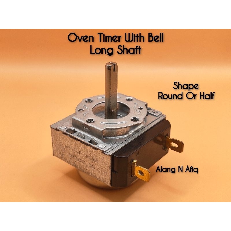 Oven Spare Parts D-Type Long 23mm Shaft 120 MinuteTimer Switch With Bell  For OTG