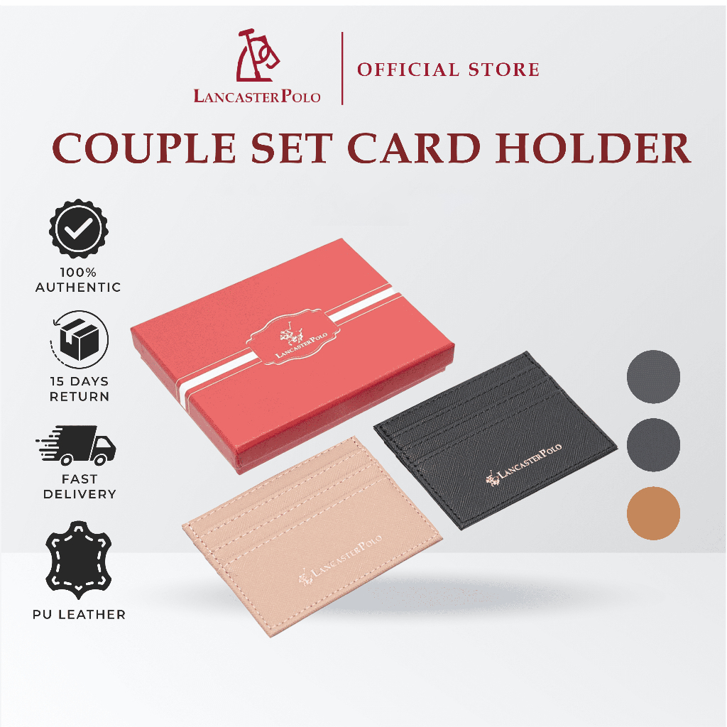 Lancaster Polo Couple Set Twins Set Card Holder Purse Holder Card