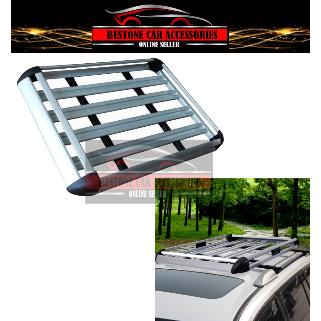 Roof Rack Basket Luggage Cargo Rack Car Carrier Bar Aluminum Rack
