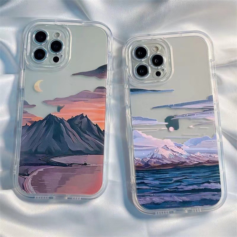 Sunset Mountain Snow Mountain for IPhone 11 12 13 14 Pro Max cute ...