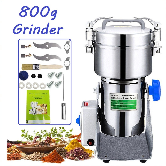 800g Electric Dry Food Grinder Grains Herbal Powder Miller Coffee ...