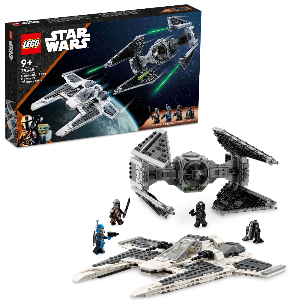 [BrickStory] LEGO Star Wars Mandalorian Fang Fighter Vs TIE Interceptor ...