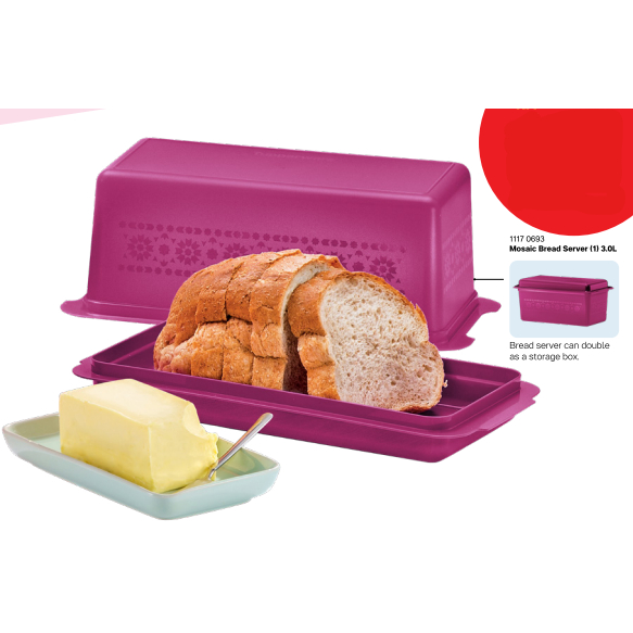 Tupperware Mosaic Bread Server (1 pc) ROTI | Shopee Malaysia