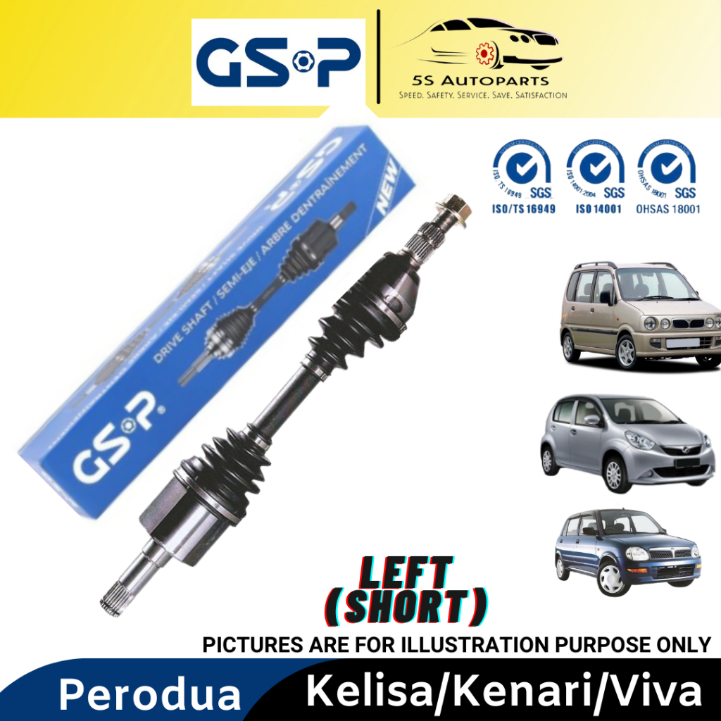 GSP Perodua Kelisa, Kenari & Viva Drive Shaft Left (Short) Shopee