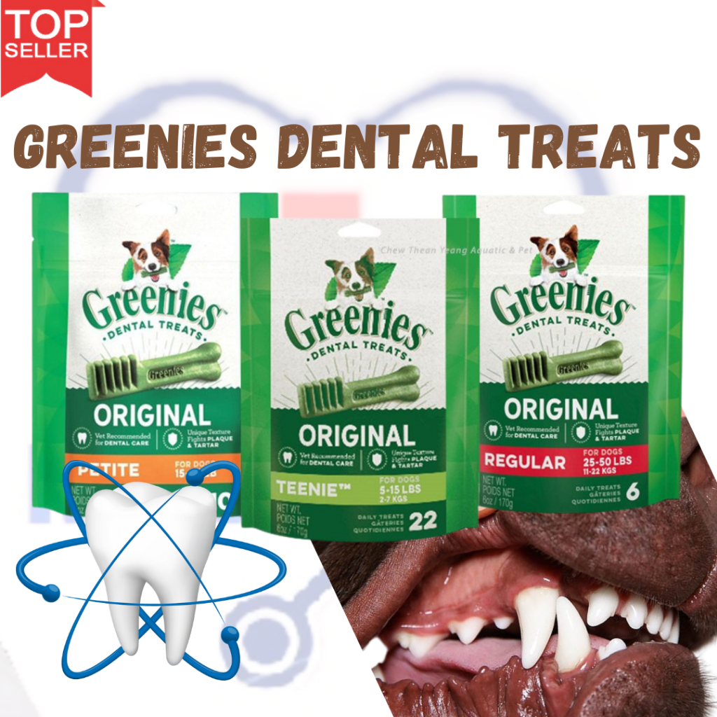 Greenies Original Dog Dental Treat 85g, 170g. 340g Teenie / Petite