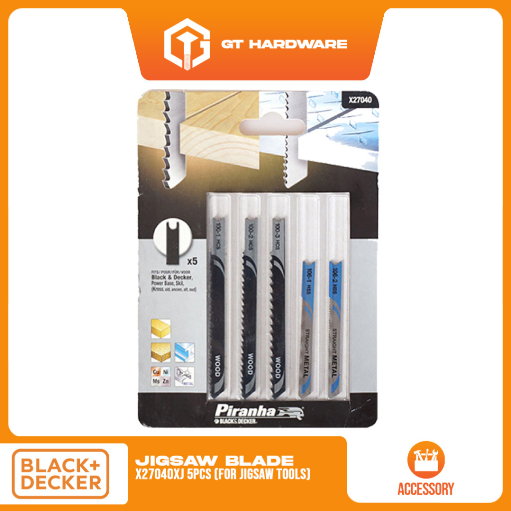 STANLEY Jigsaw Blades - 3-Pack U-Shank Blades For Fast Wood & Chipboard Cutting