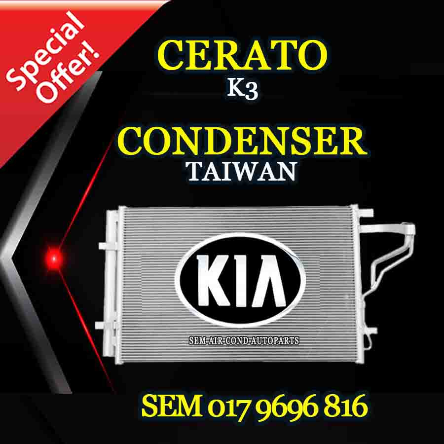 KIA CERATO K3 TAIWAN NEW CONDENSER/ KONDENSER (CAR AIRCOND SYSTEM ...