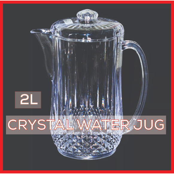 2L Plastic Crystal Water Jug Plastik Kristal Jug Air Shopee Malaysia