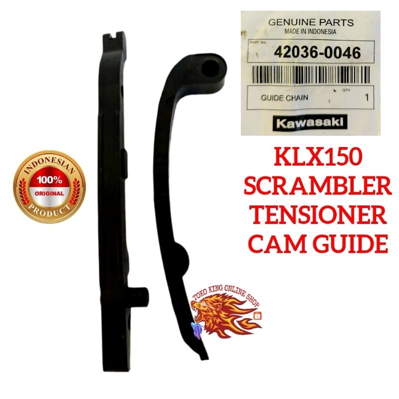 ORIGINAL KAWASAKI KLX150 KLX150 SCRAMBLER KAYU HITAM STOPPER TENSIONER GUIDE BATANG TIMING CAM