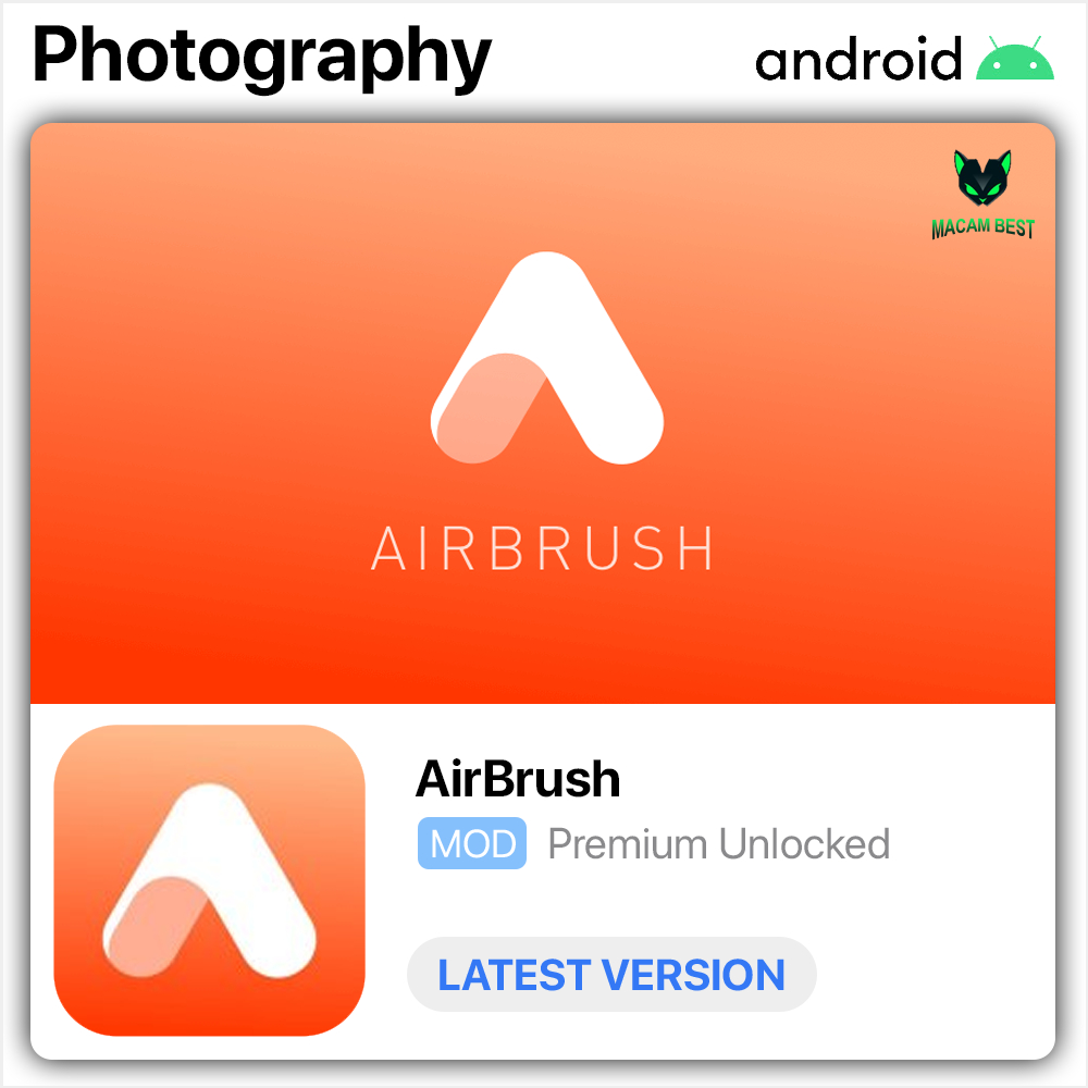 AirBrush 🔥 Latest 2024 🔥 Lifetime Premium Android APP Art & Design Shopee Malaysia