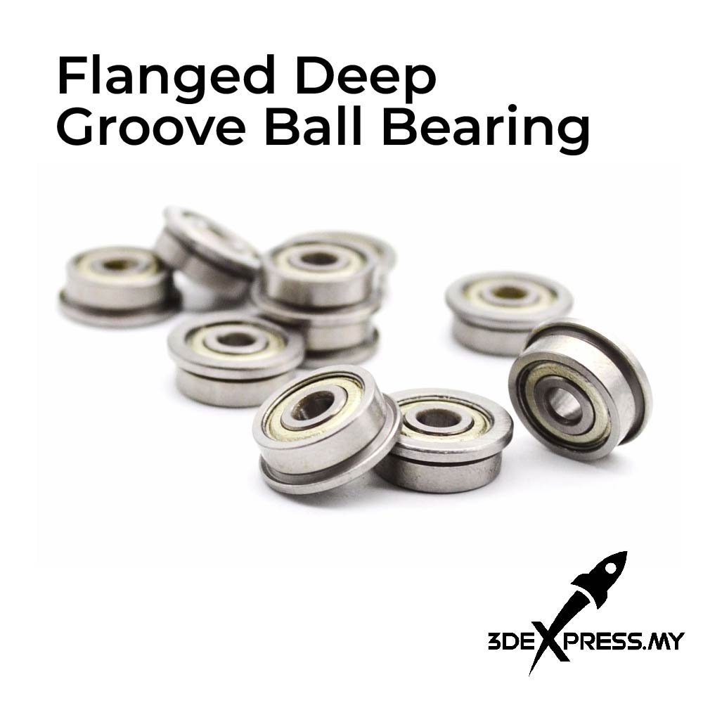 F688ZZ F604ZZ F606ZZ F623ZZ F624ZZ F625ZZ Flanged  Flange Deep Groove Ball Bearings Size Options for Reprarp - 1 PCS