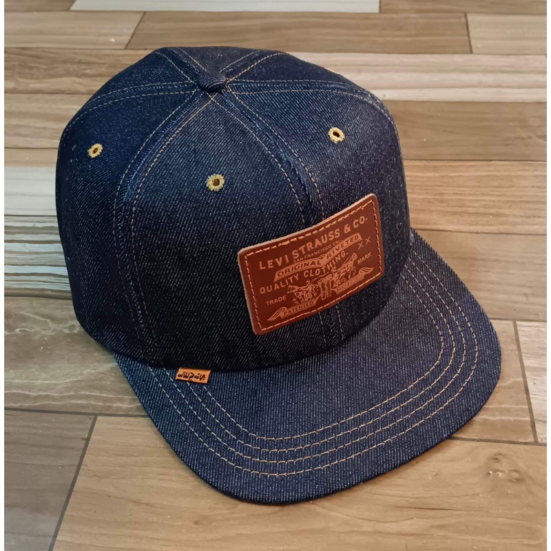 CAP / snapback / topi LEVIS DENIM OREN TAG | Shopee Malaysia