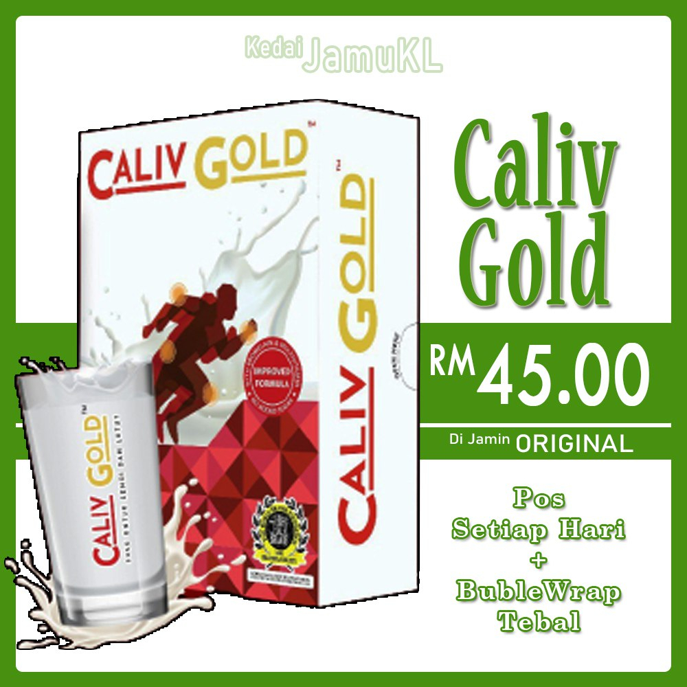 Calift Gold Untuk Tulang Susu Harga Promosi Original HQ New Pack Caliv ...