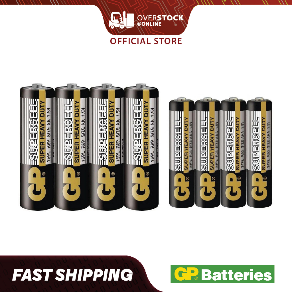 [Original] GP 4pcPack AA / AAA Supercell Battery with High Capacity