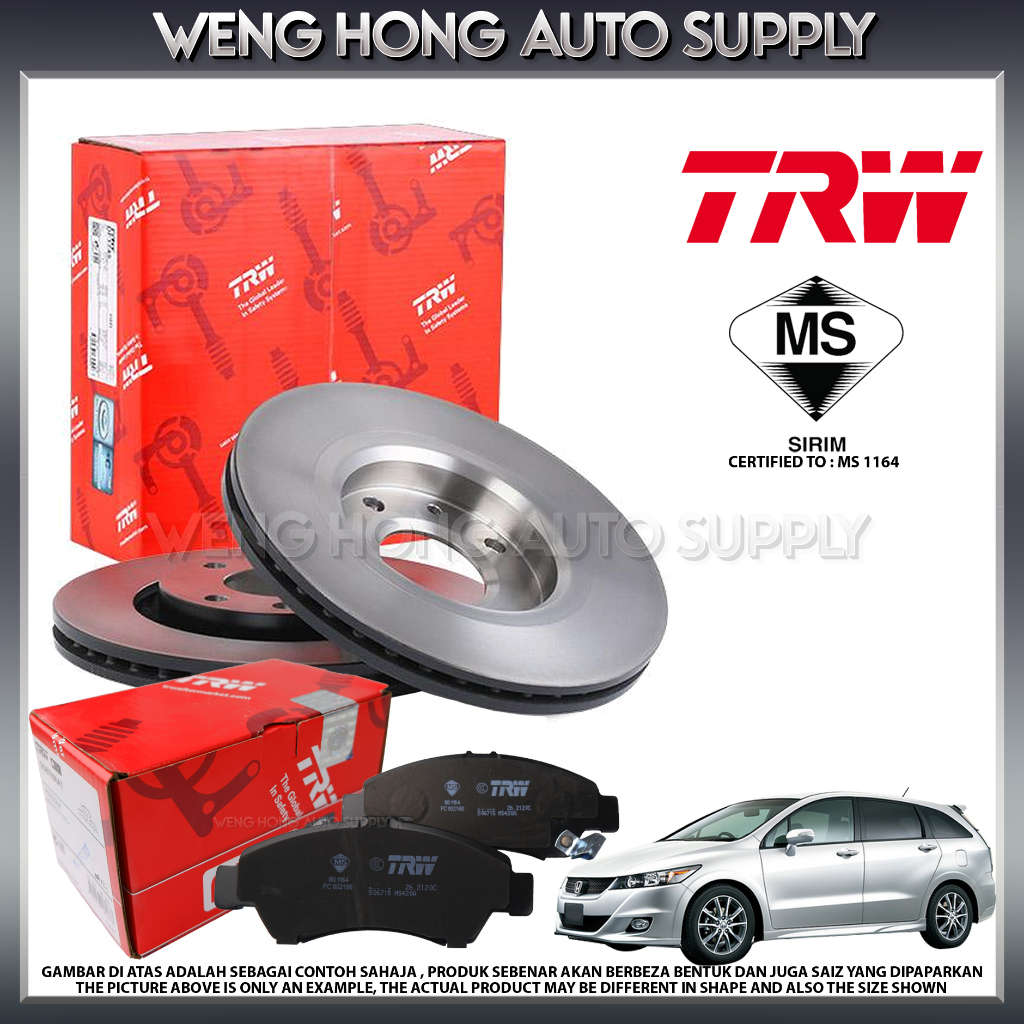 Honda Stream SMA RN6 RSZ 1.8 2.0 Front Trw Brake Disc Rotor Original ...