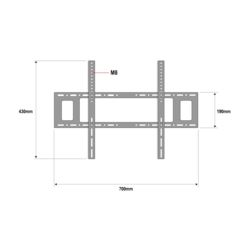 CUSTOM TV Bracket Wall Mount Static Fixed Support Samsung Curved Flat
