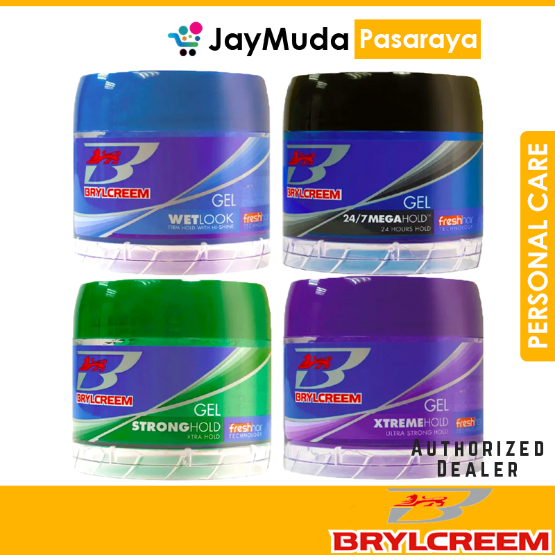 Brylcreem Styling Hair Gel 125g Non Sticky Wet Look Strong Hold 24/7 ...