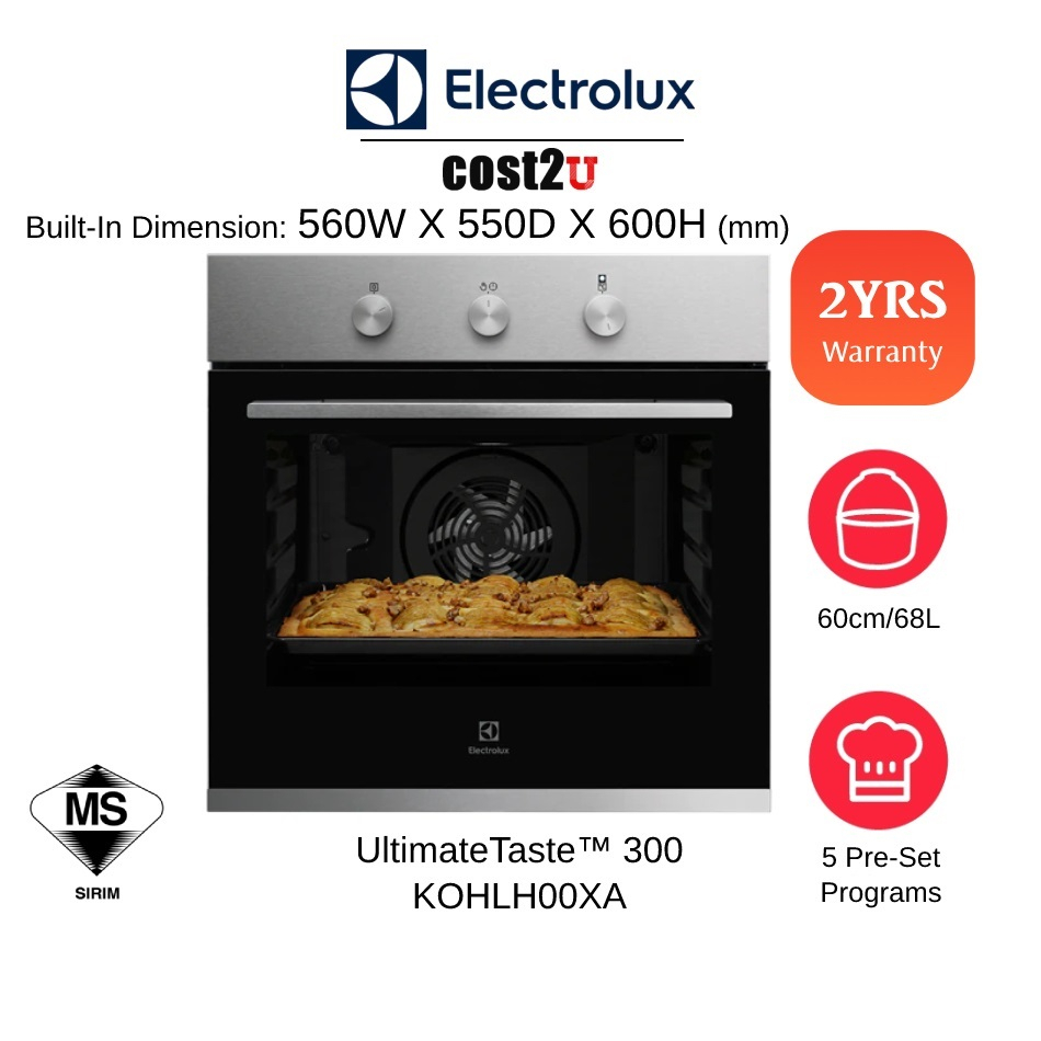 Electrolux 68L UltimateTaste™ 300 BuiltIn Electric Oven KOHLH00XA