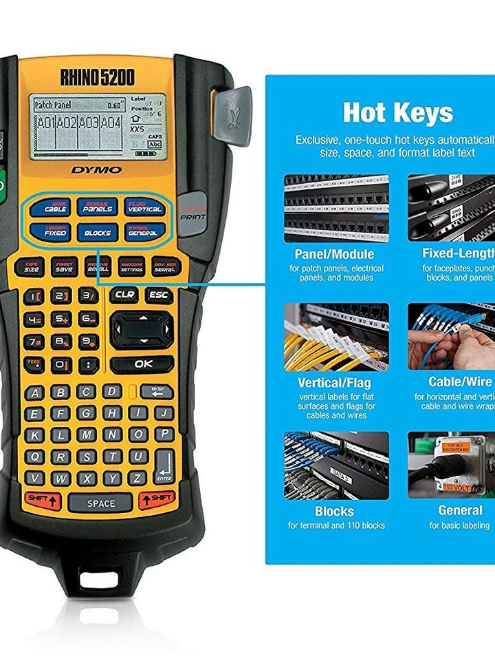 DYMO Rhino 5200 Industrial Label Maker with Carry Case Shopee Malaysia