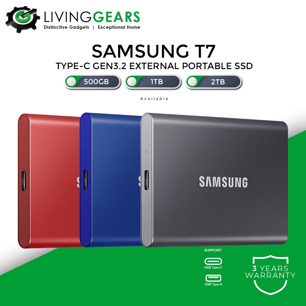 Samsung T7 / T7 Shield Portable External Solid State Drive SSD USB3.2