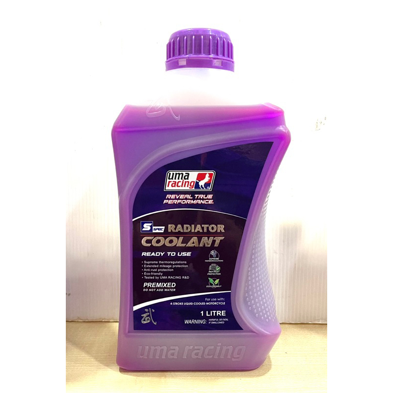UMA RACING PREMIX RADIATOR COOLANT (1 LITER) 40/60 ANTIFREEZE COOLANT ...