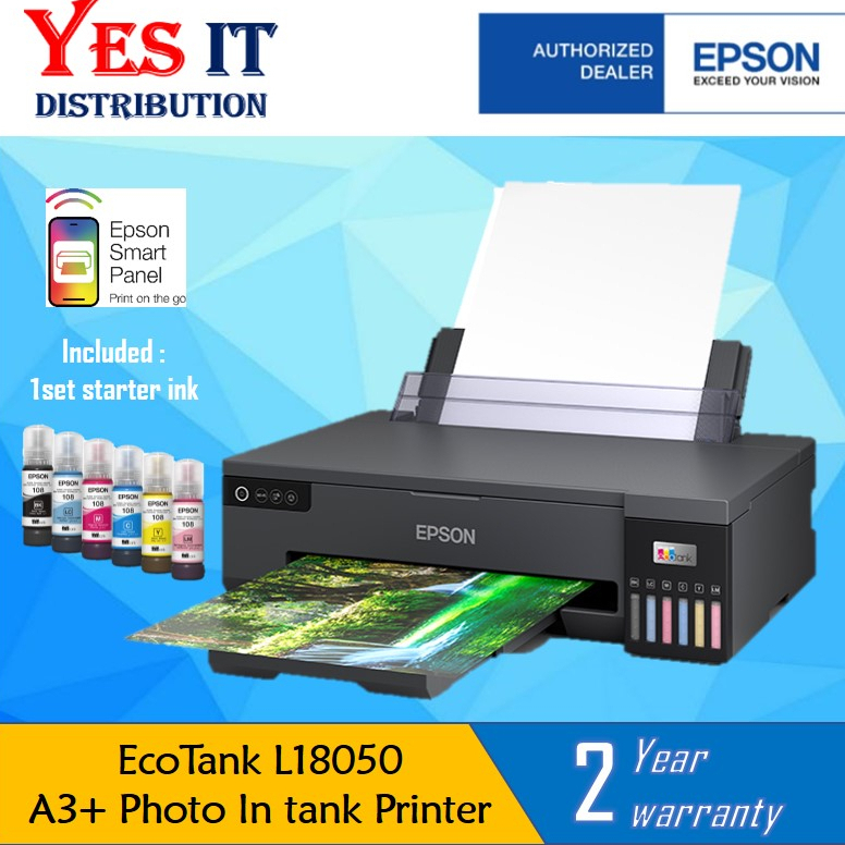 Epson L18050 Low Cost A3 Photo Print Ink Tank Printer Replace Epson L1800 Shopee Malaysia 7781