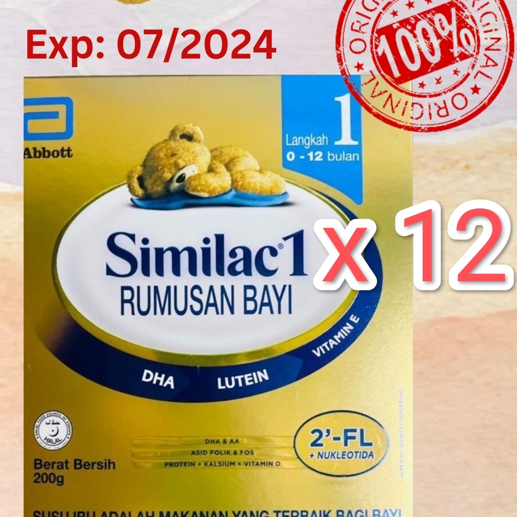 Similac Step 1 200g x 12 (1CARTON) Exp: 07/2024 | Shopee Malaysia