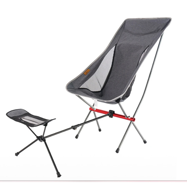 Outdoor Portable Folding Chair Footrest Portable Recliner Lazy Foot