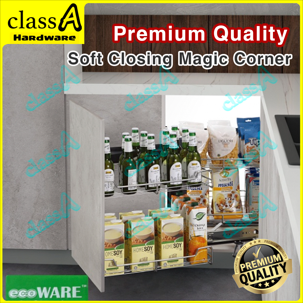 ClassAHW ECOWARE 900mm Soft Closing Slide Magic Corner Basket Left ...