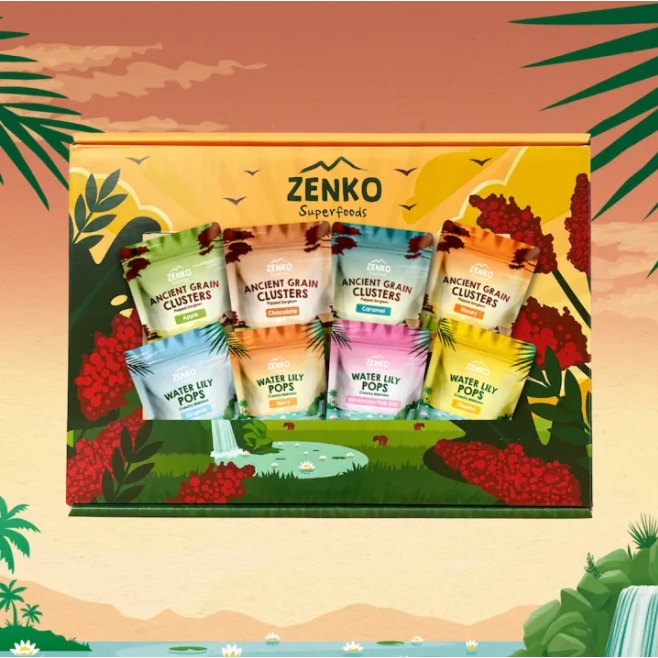 ZENKO Superfoods Superfood Mix Bundle Halal Gift Box (8 Packs) Shopee