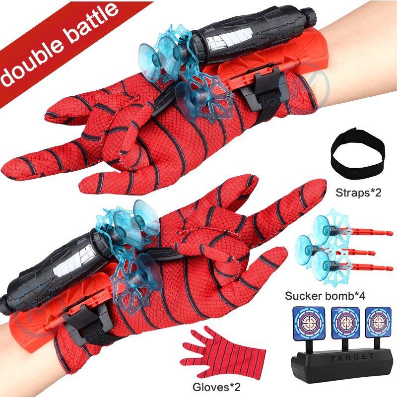 Spider Web Figure Toy Children Shooter Cosplay Glove Launcher Set Hero ...