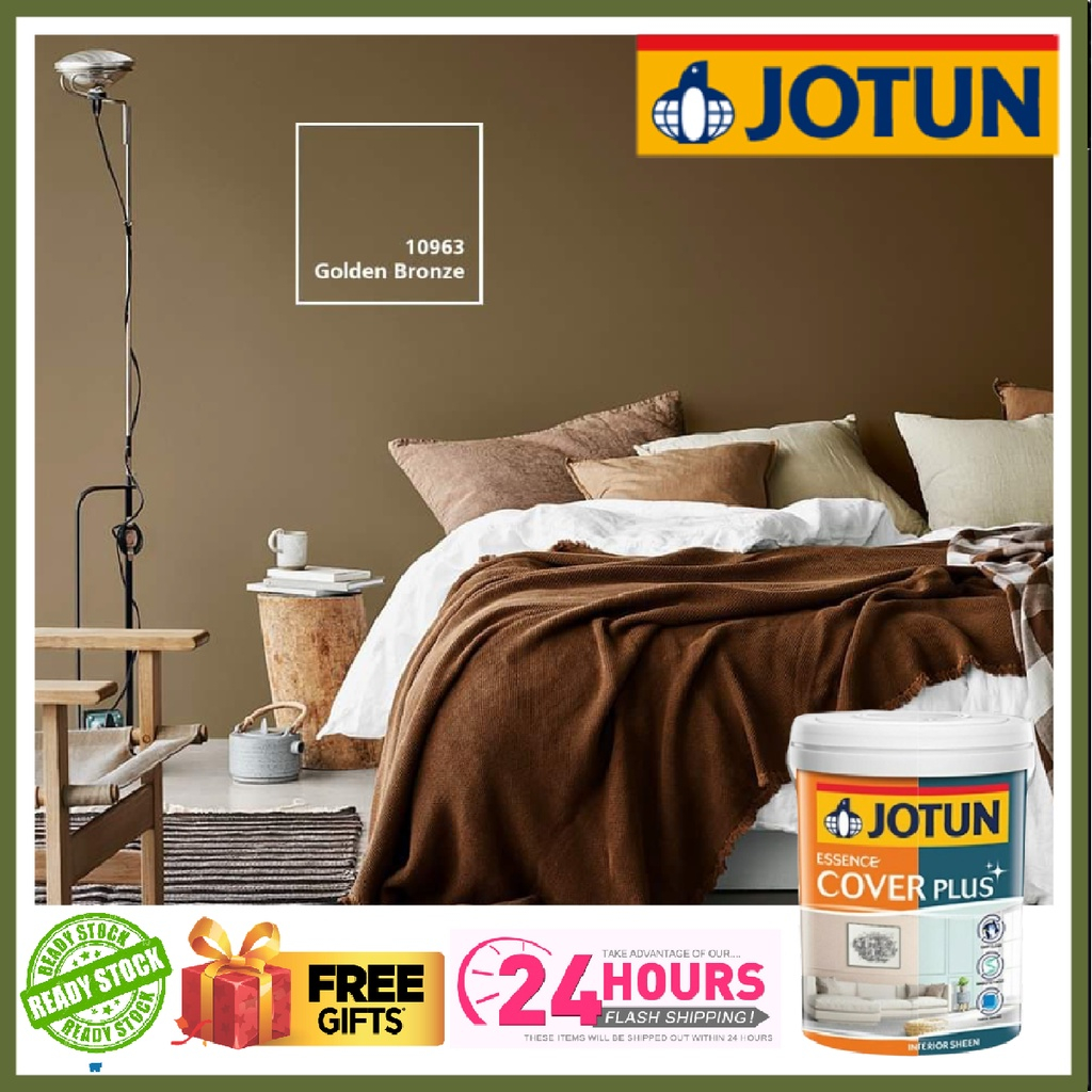 JOTUN 15L 10963 GOLDEN BRONZE ESSENCE COVER PLUS SHEEN & MATT/INTERIOR