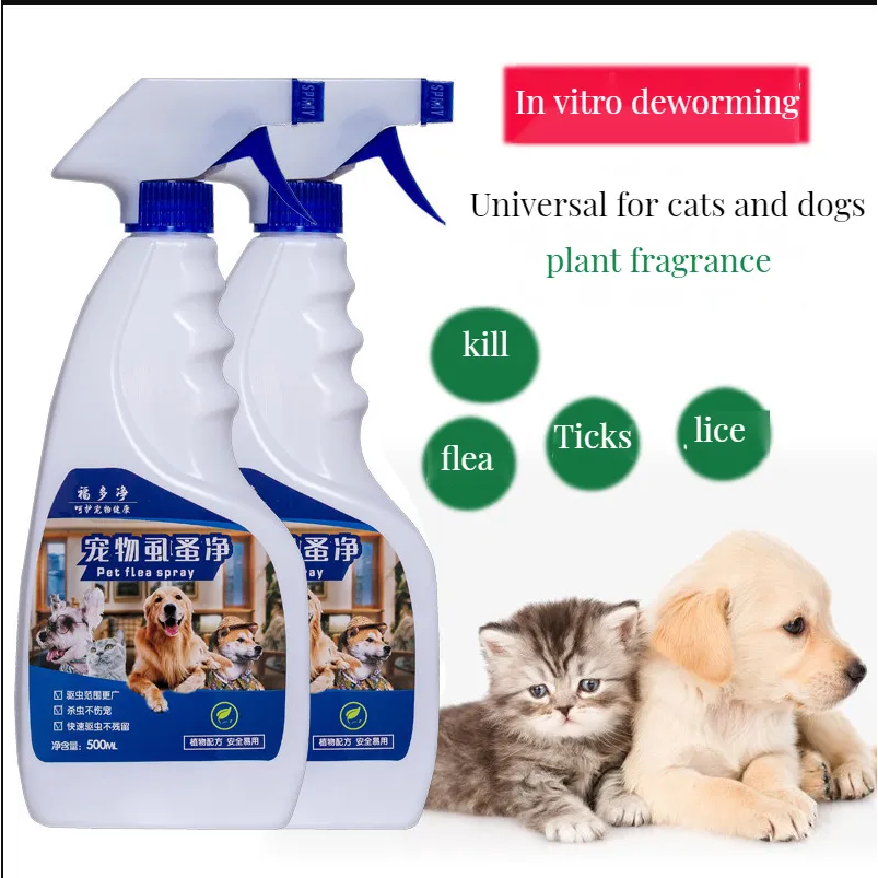 500ml Pet Flea Killer, Lice Killer, Insect Killer, Clear, Household, Dog and Cat Insecticide