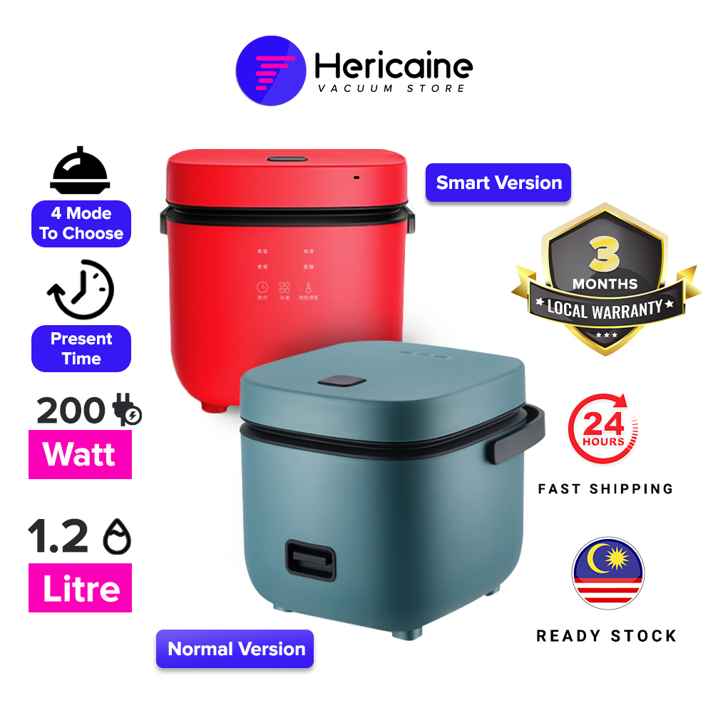 2024 New Upgrade Hericaine Mini Rice Cooker NonStick Pot (1.2L/200W