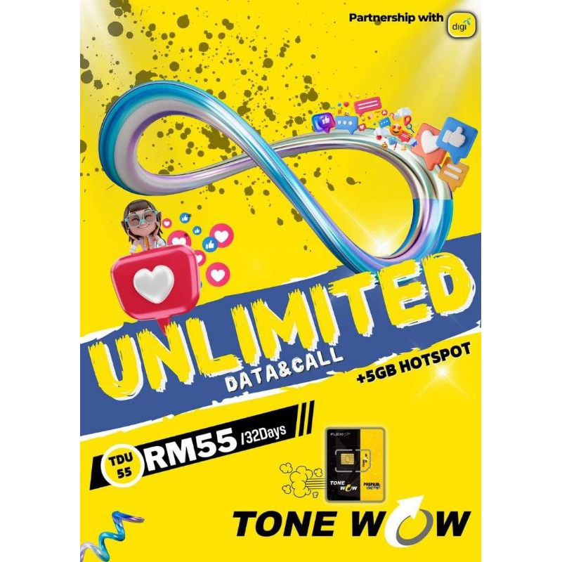Simcard Celcom Digi x Tonewow with Life Takaful (Sim card SRP dan MNP ...