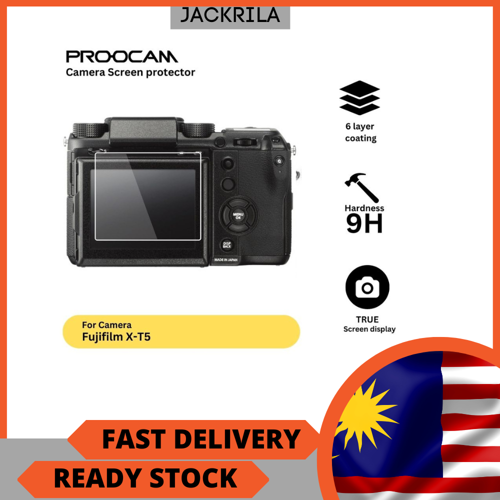 🔥READY STOCK🔥PROOCAM SPFXT5 GLASS SCREEN PROTECTOR FOR FUJIFILM XT5