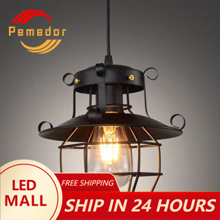 Picture of pemedor Vintage Loft Pendant Lights Metal Industrial Chandelier Hanging ...