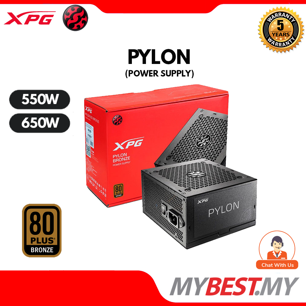 ADATA XPG PYLON 650B 650W 80PLUS BRONZE PYLON650B-BKCEU Power