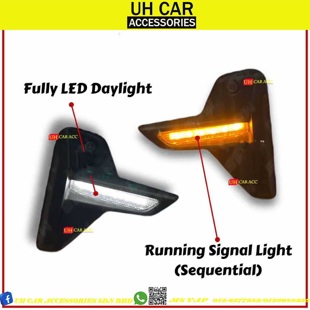 PERODUA AXIA 2023 NEW AXIA LED DAYLIGHT DRL RUNNING LIGHT FOGLAMP ...