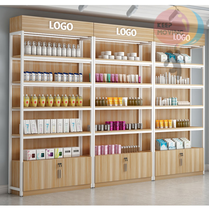 Adjustable Display Rack Supermarket Convenience Store Cosmetic Skincare ...